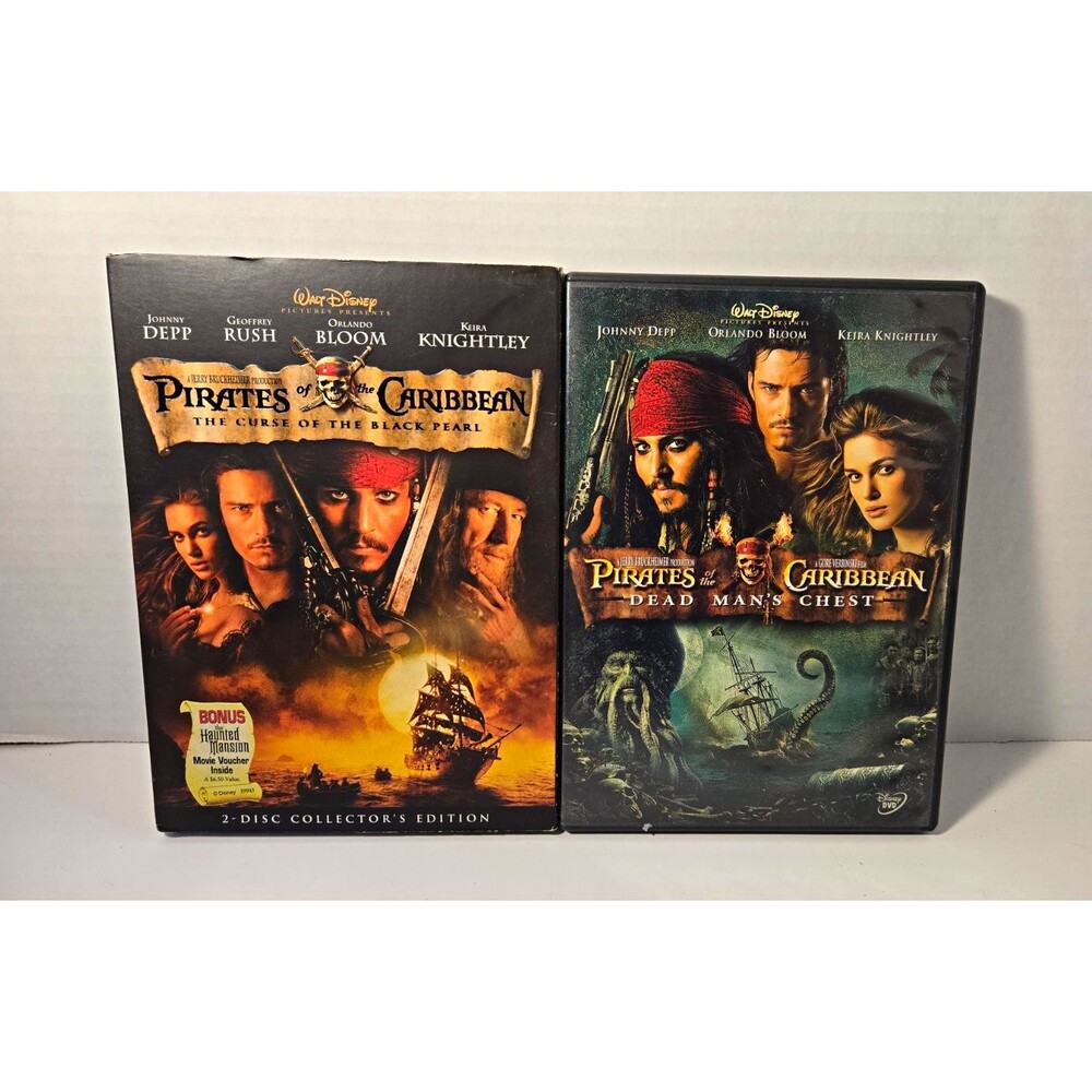 Walt Disney Pirates of the Caribbean DVD Lot 2-Disc Collector's Dead Man's Chest